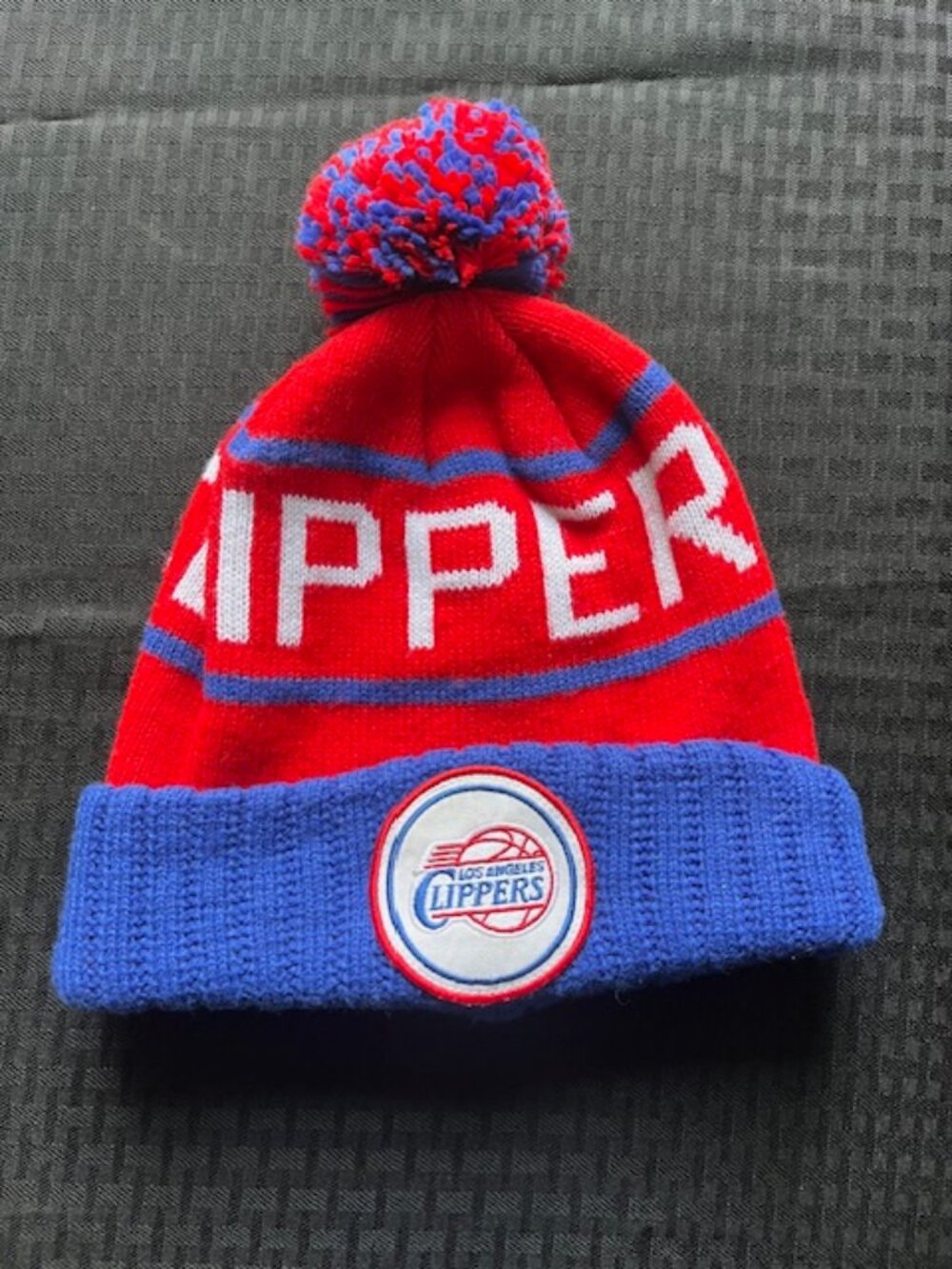 LA Clippers NBA ~ Mitchell & Ness Embroidered Rib Knit Beanie ~  Unisex